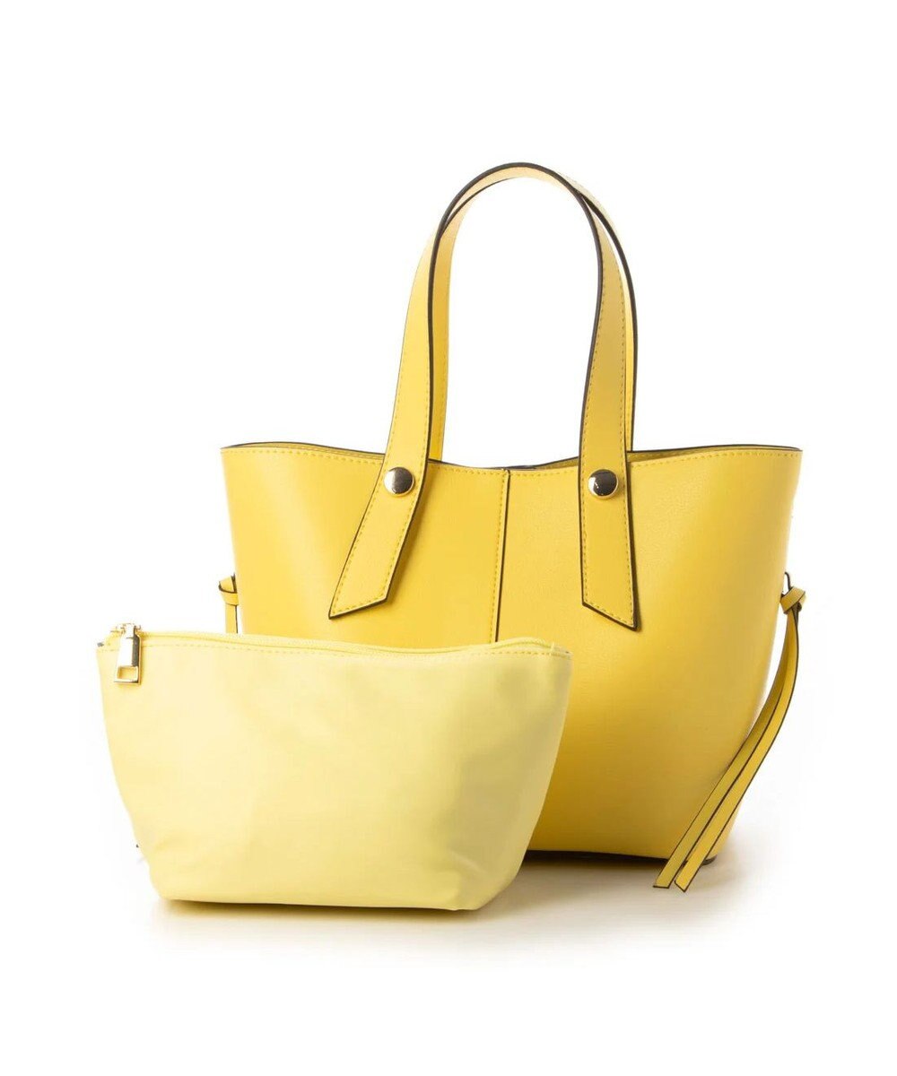 UNBILLION cachecache スタッズポイント両面合皮2wayトートバッグ 