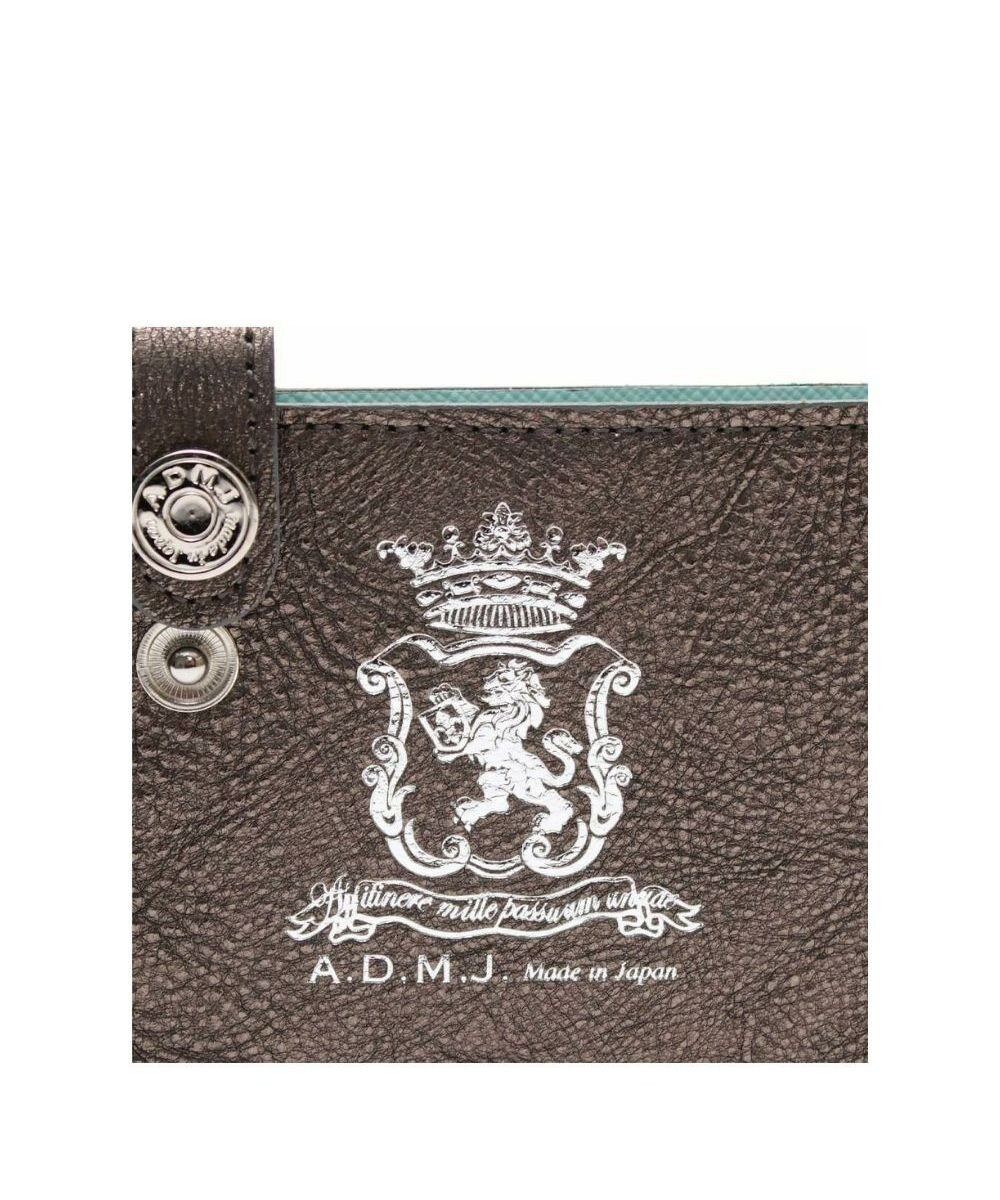 A.D.M.J. 【牛革】メタリックレザー/スリムウォレット 