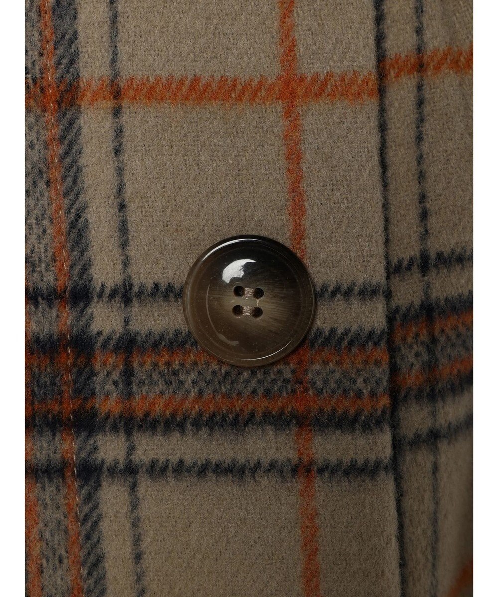 Green Parks シャギーチェックスカート 