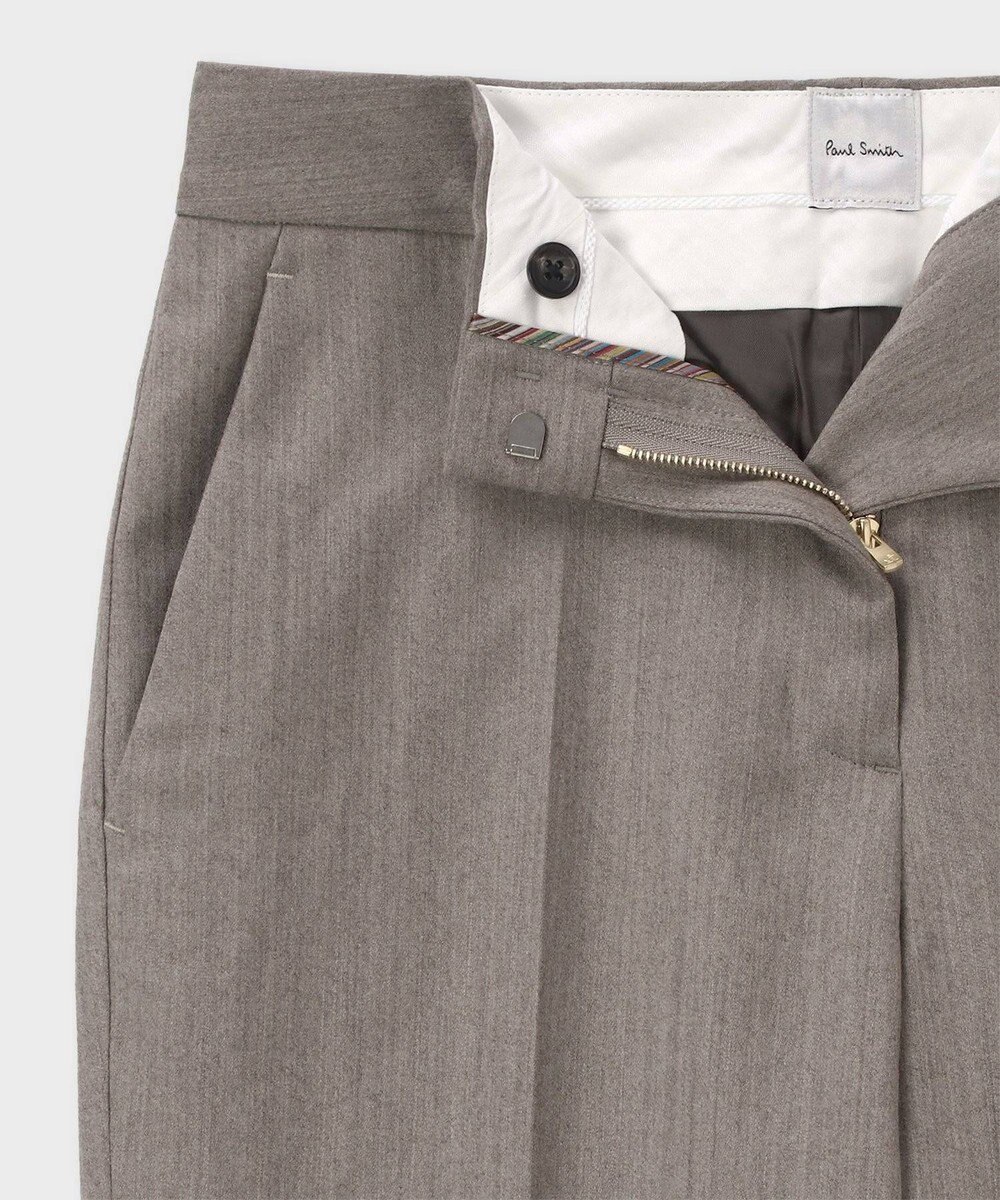 Paul Smith カシミアブレンド フランネル テーパードパンツ 