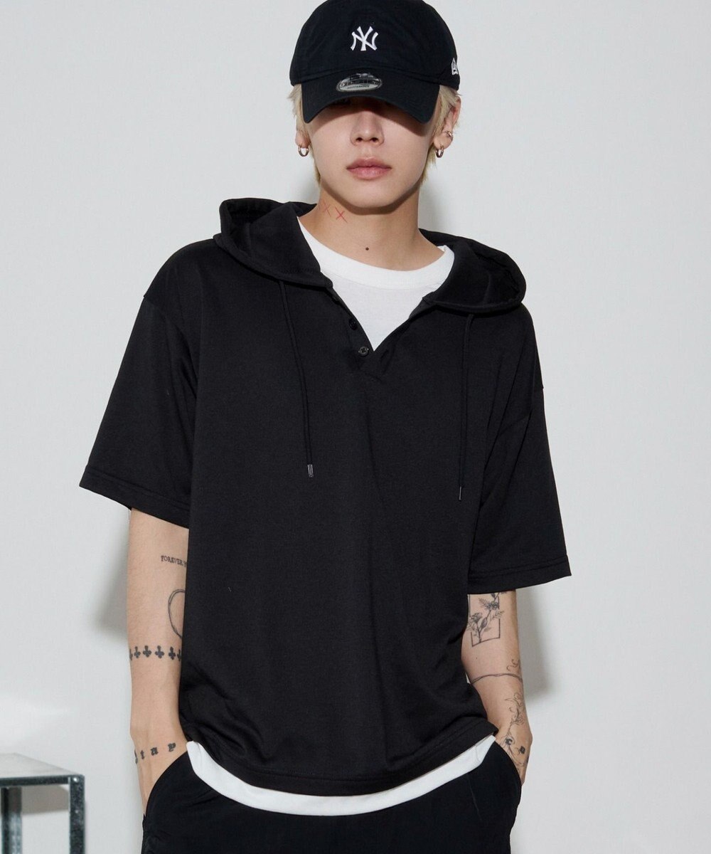 WEGO 【ユニセックス着用ITEM】フェイクレイヤードTパーカー 