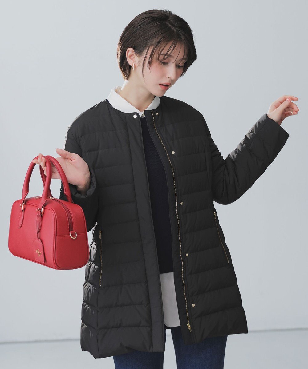 ANY SIS S 【2WAY】ノーカラーミドル ダウン 