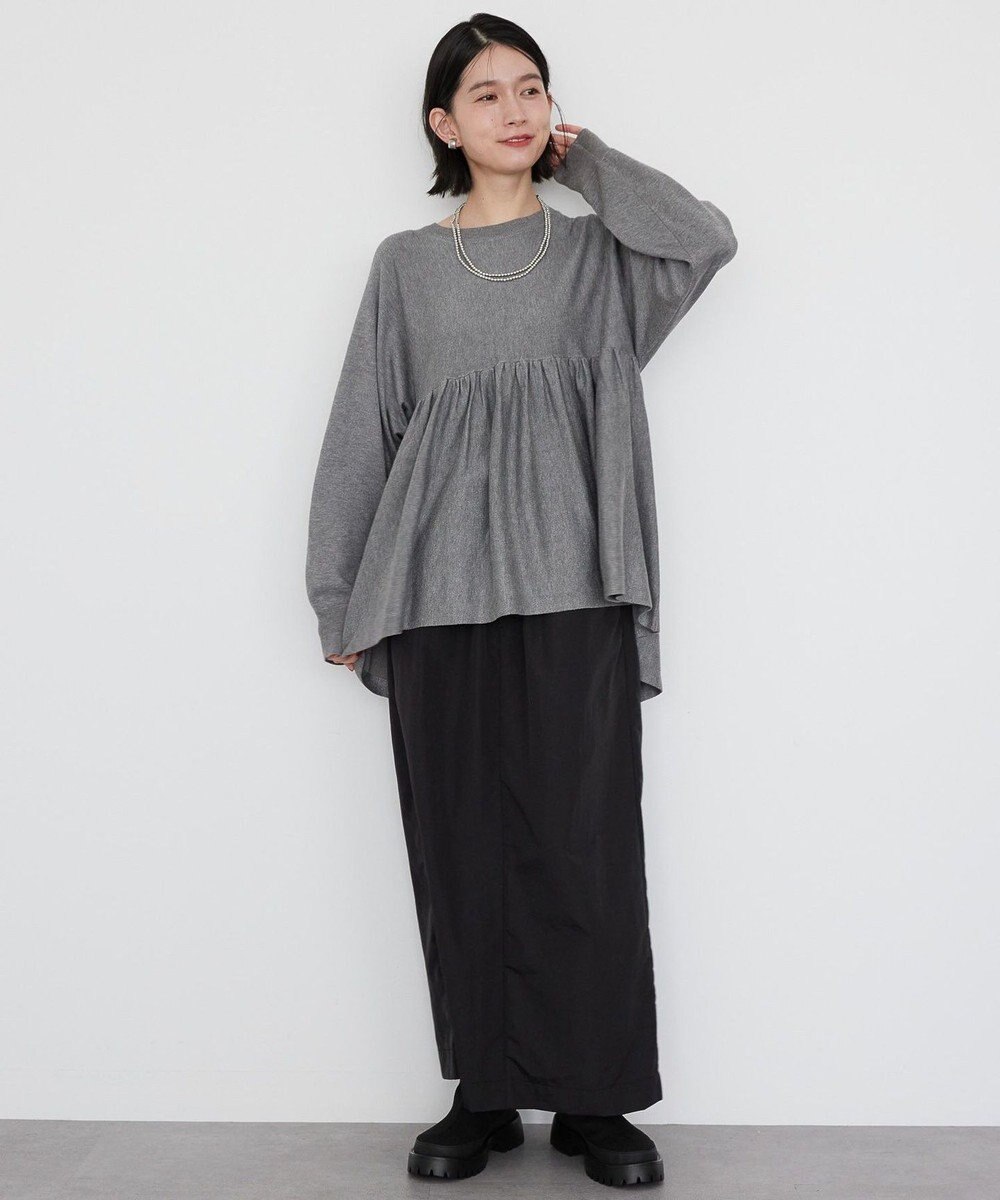 AMERICAN HOLIC ティアードギャザーニットプルオーバー 