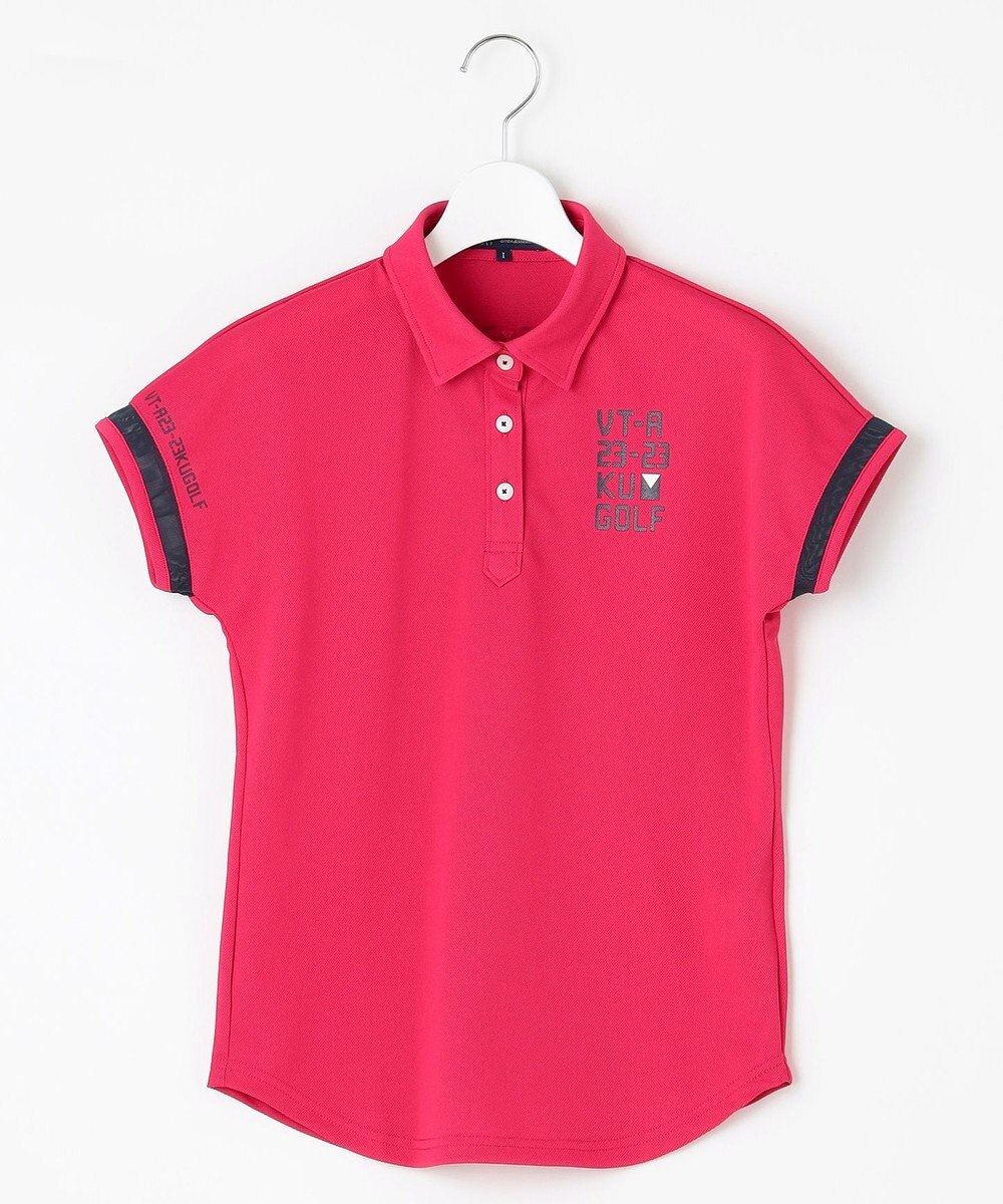 23区GOLF 【WOMEN】エイトロックカノコ カラーポロシャツ 