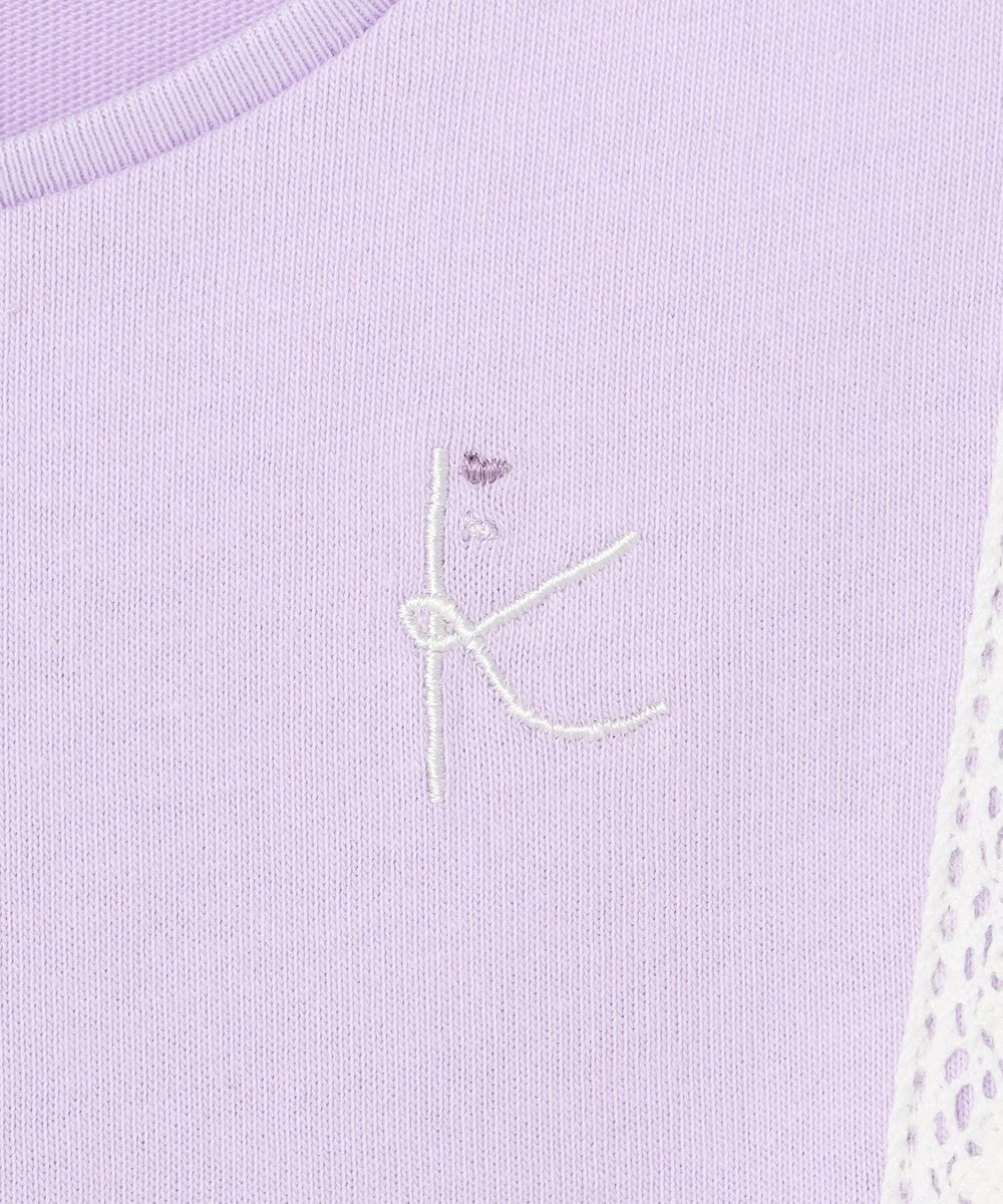 組曲 KIDS 【110-140cm】ラッフルレースフリル Tシャツ 