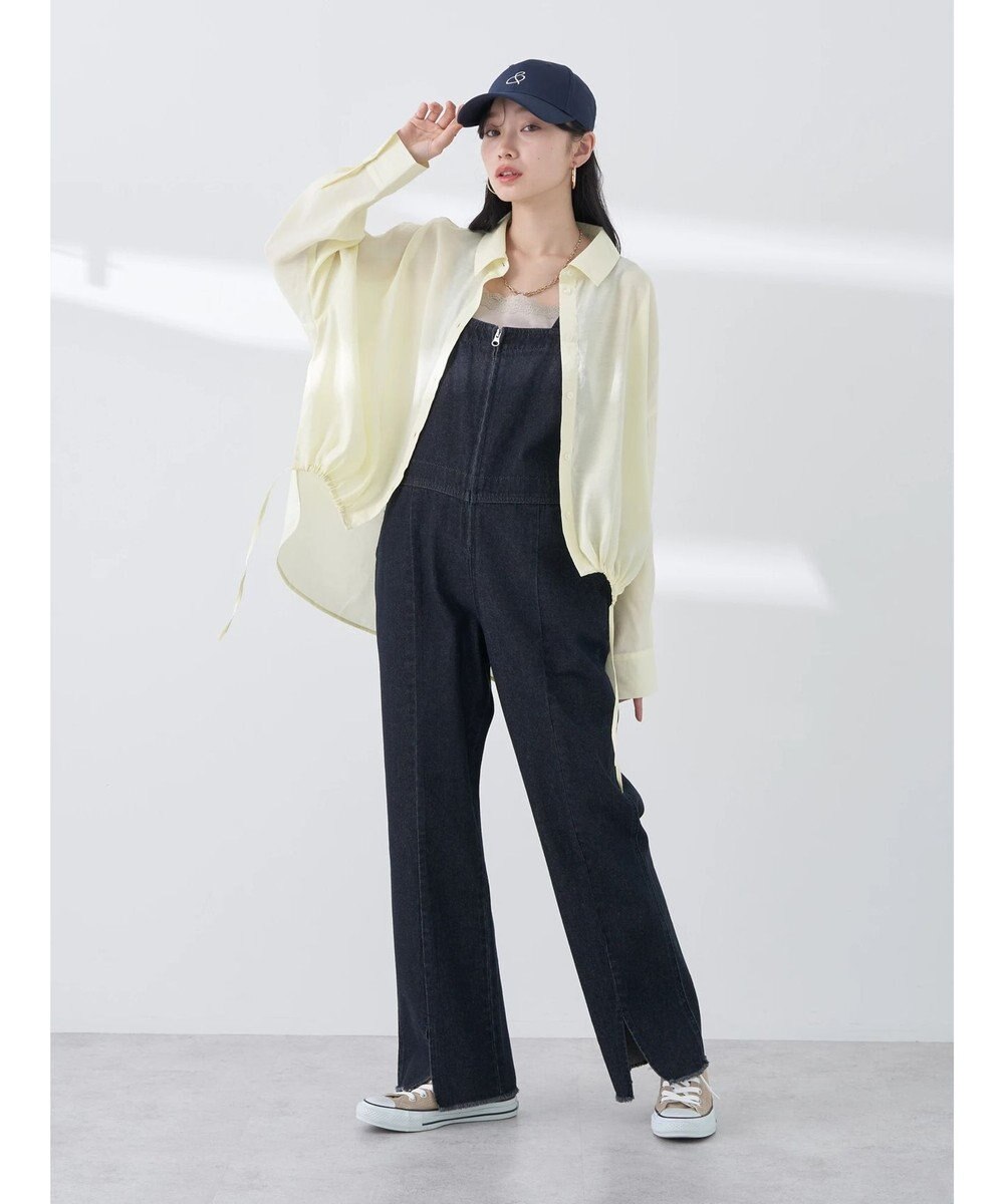 earth music&ecology ドロスト羽織シャツ 