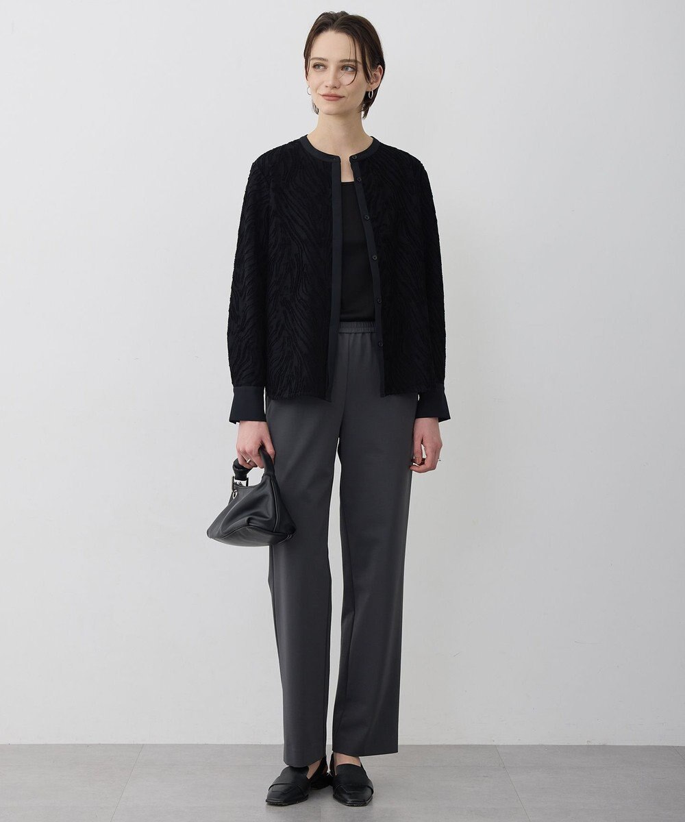 ICB L カットジャガードジャージー デザイントップス 