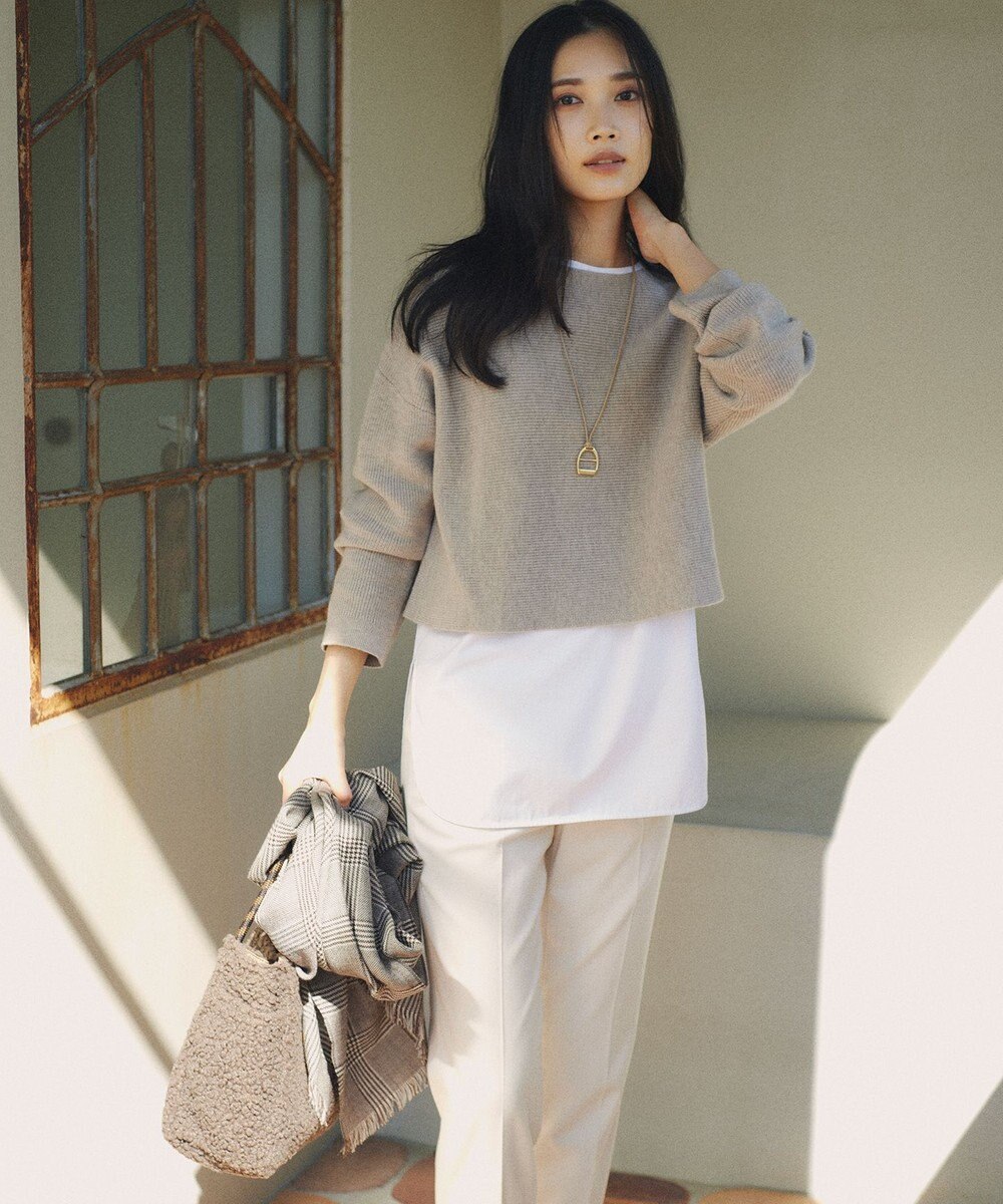 23区 【一部店舗限定/洗える】レイヤードニットツイン ワンピース 