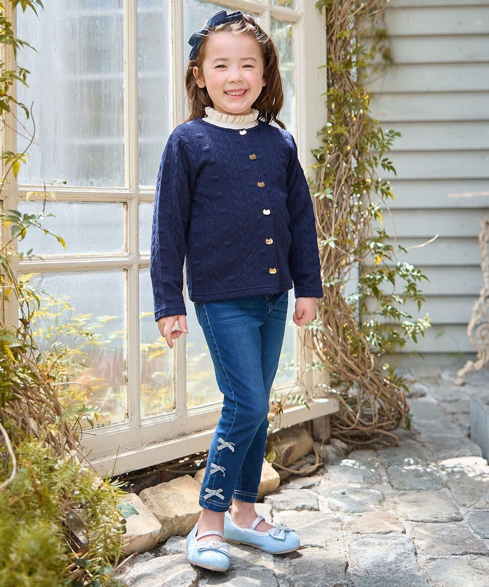 ANY KIDS 首フリルしあわせタッチニット 