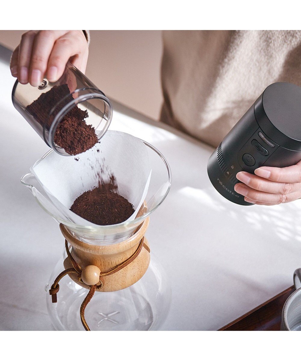 YAMATO テーブル＆キッチン 【レコルト】コードレスコーヒーグラインダー  ブラック  RCM-3(BK) 