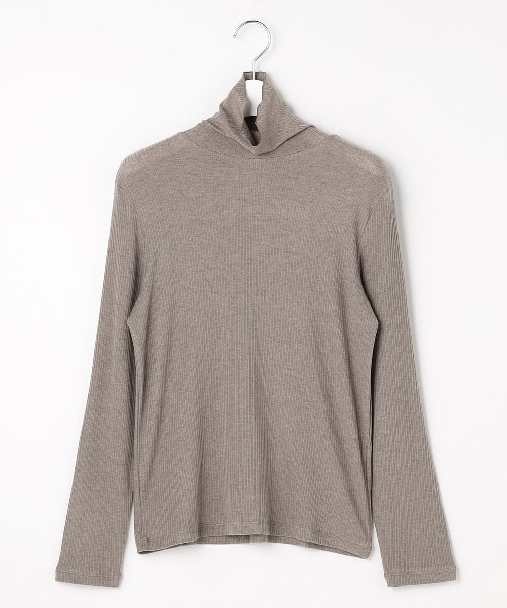 J.PRESS LADIES S カシミヤシルク シアーリブ タートル カットソー 