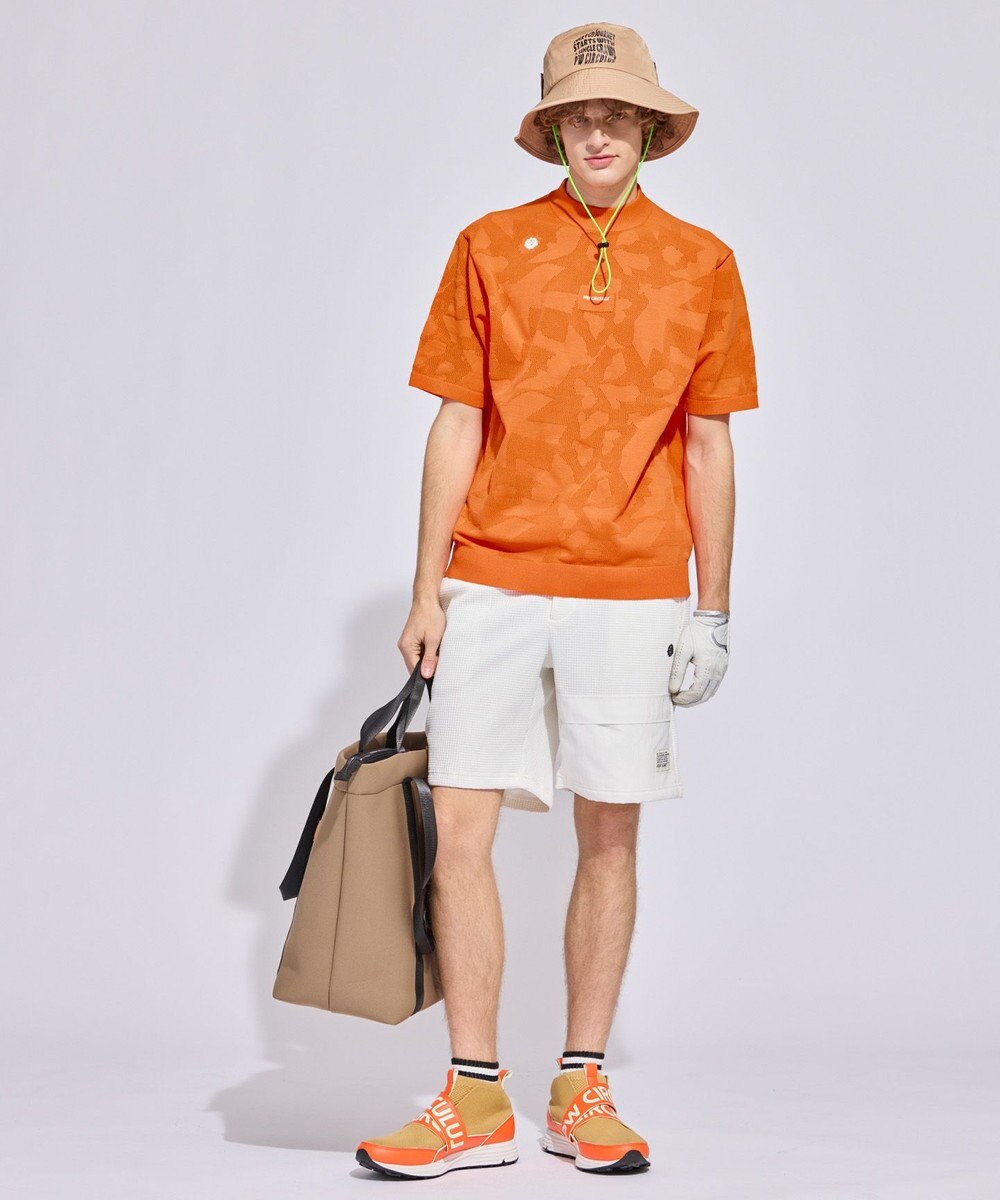 PW CIRCULUS 【虫よけ加工】【MEN】ラインソックス ショート丈  ゴルフ 