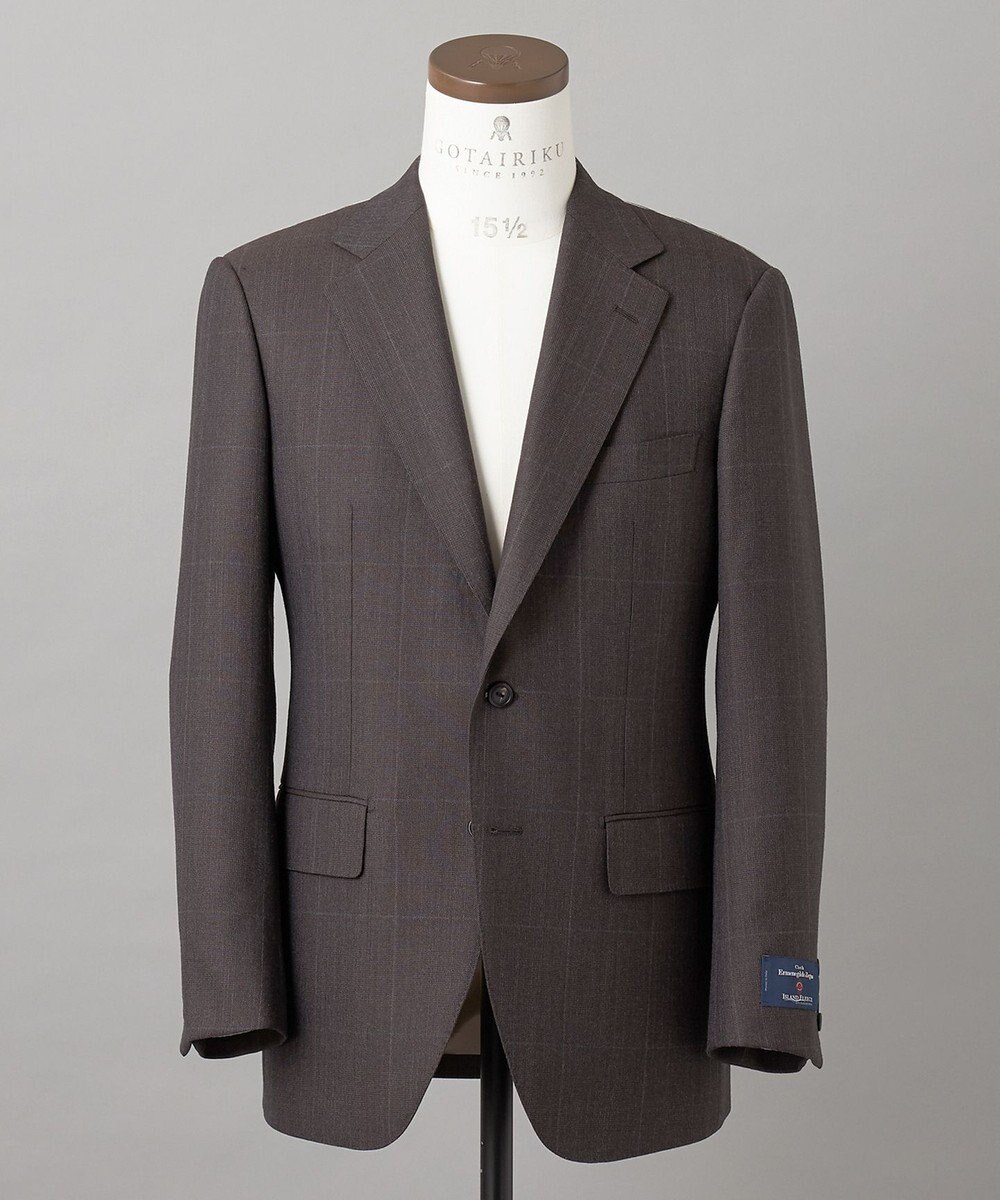 GOTAIRIKU 【ZEGNA/ゼニア】ISLANDFLEECE/アイランドフリース 3ピーススーツ（ブラウン×格子） 