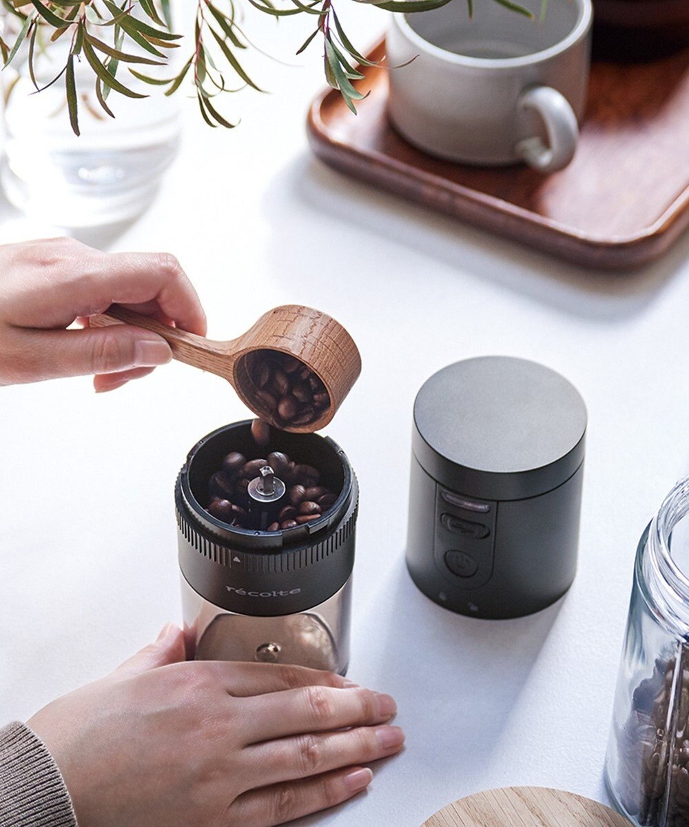 YAMATO テーブル＆キッチン 【レコルト】コードレスコーヒーグラインダー  ブラック  RCM-3(BK) 