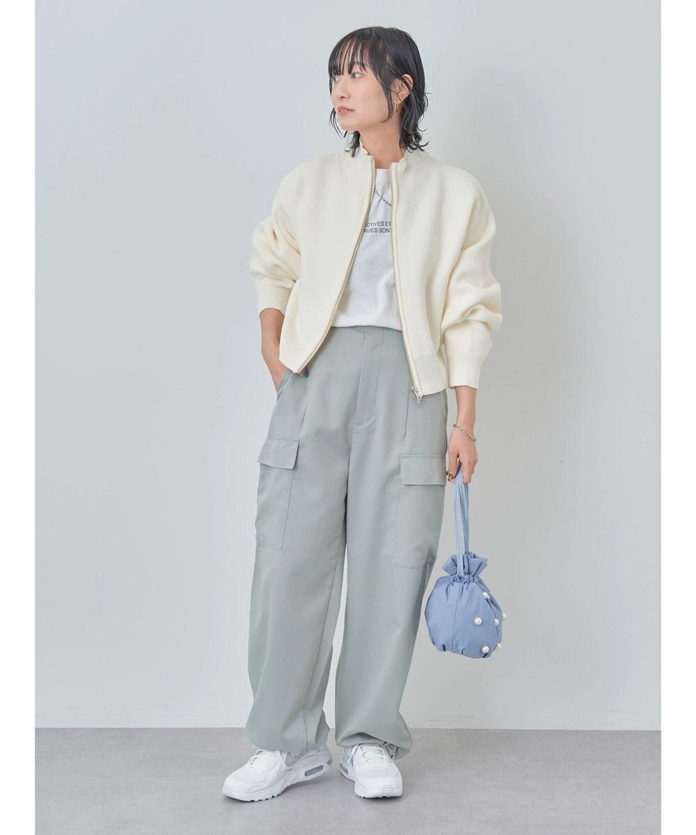 Green Parks ・ＥＬＥＮＣＡＲＥ　ＤＵＥ　ハイネックＺＩＰカーディガン 