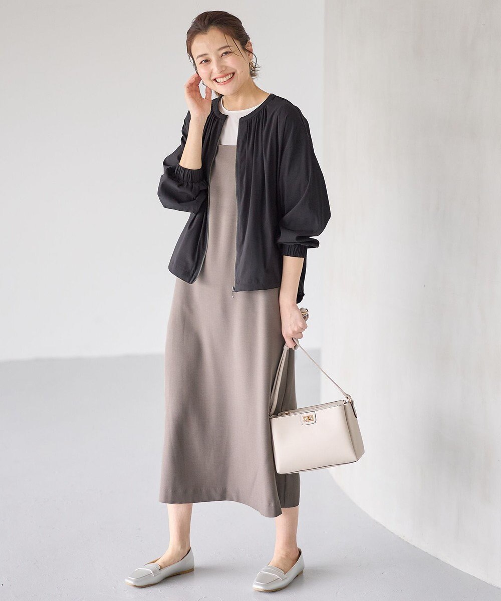 ANY 【洗濯機可能/接触冷感/UVケア/イージーケア】清涼リラックスブルゾン 