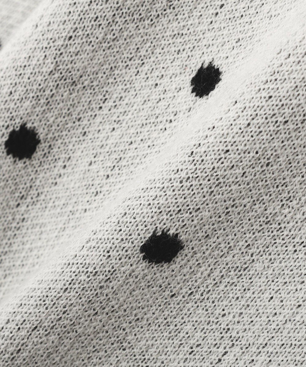 earth music&ecology ドットジャガードカーディガン 