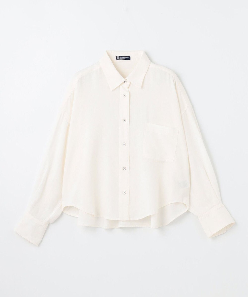 ANY 【手洗い可能】ヨーロピアンリネンシャツブラウス 