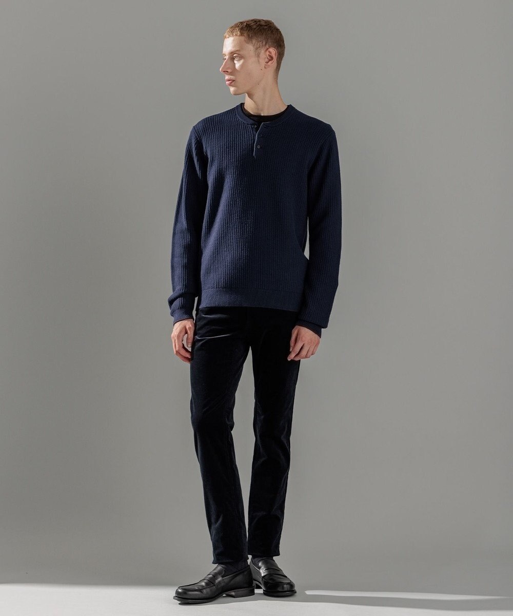 JOSEPH HOMME エアリーシープコットン / ヘンリーネックニット 