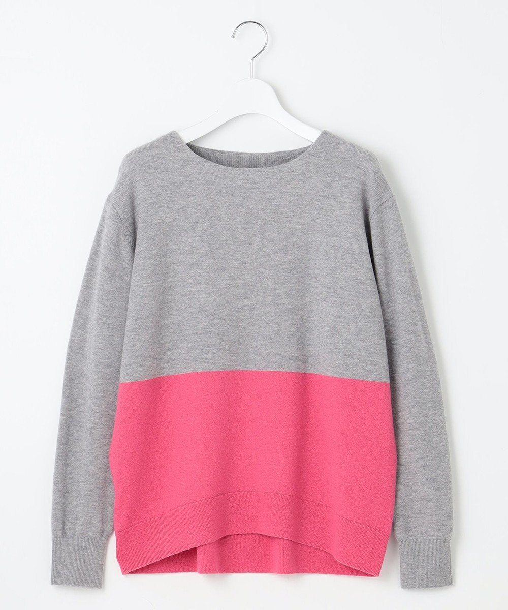 自由区 【洗える】セミウーステッドウールボートネック ニット 