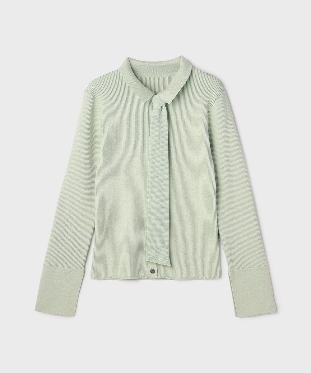 GRACE CONTINENTAL リブシャツニットトップ 