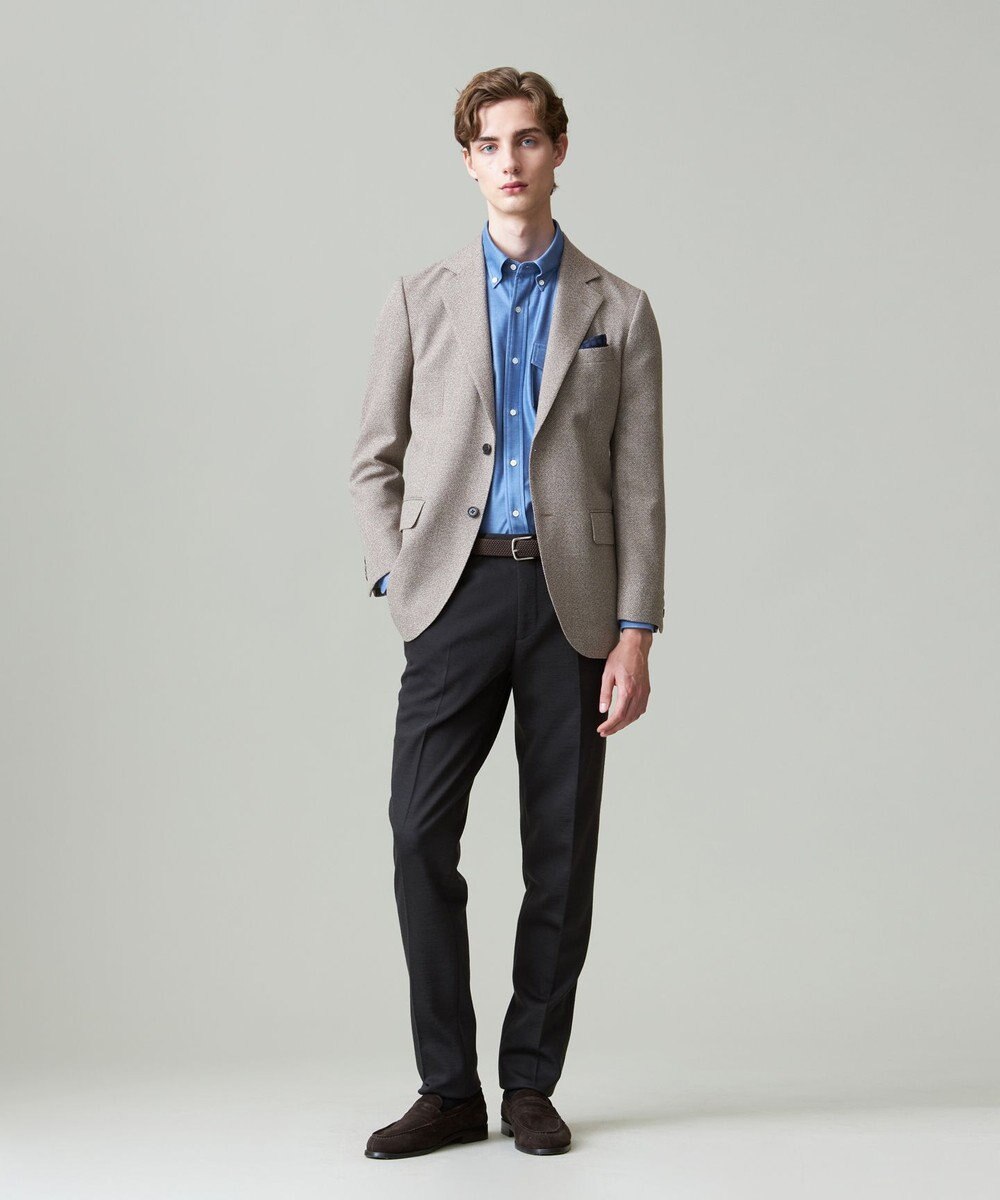 J.PRESS MEN 【ウォッシャブル可】アクティブウールジャージ スラックス 