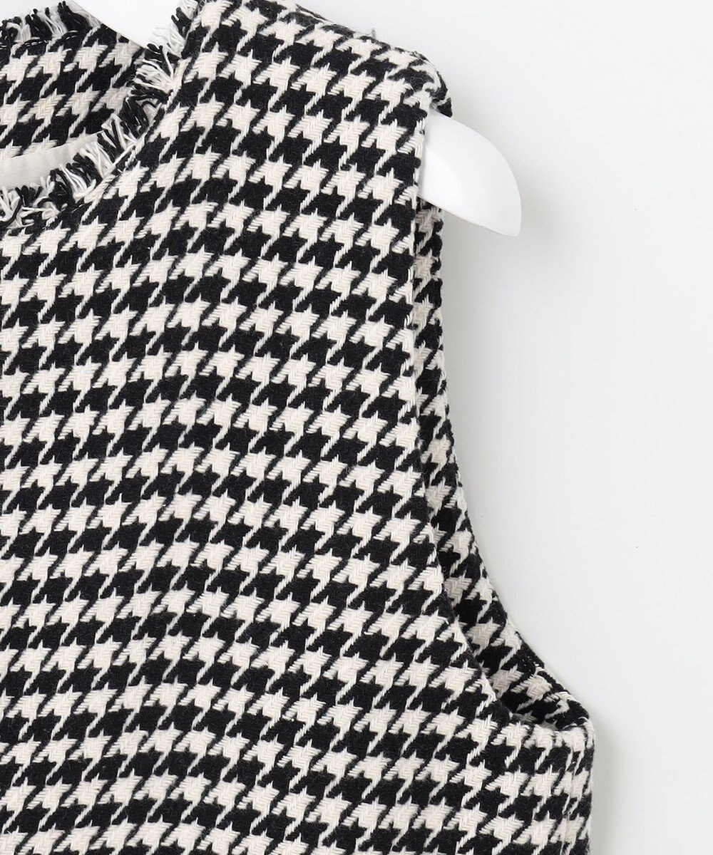 Feroux 【洗える】キーネックミディ ジャンスカ 