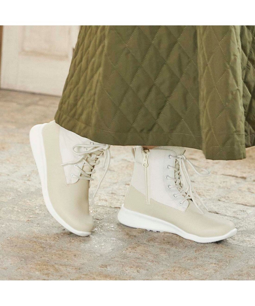 ing <ing>【レイン・スノー対応】レースアップスニーカーブーツ 