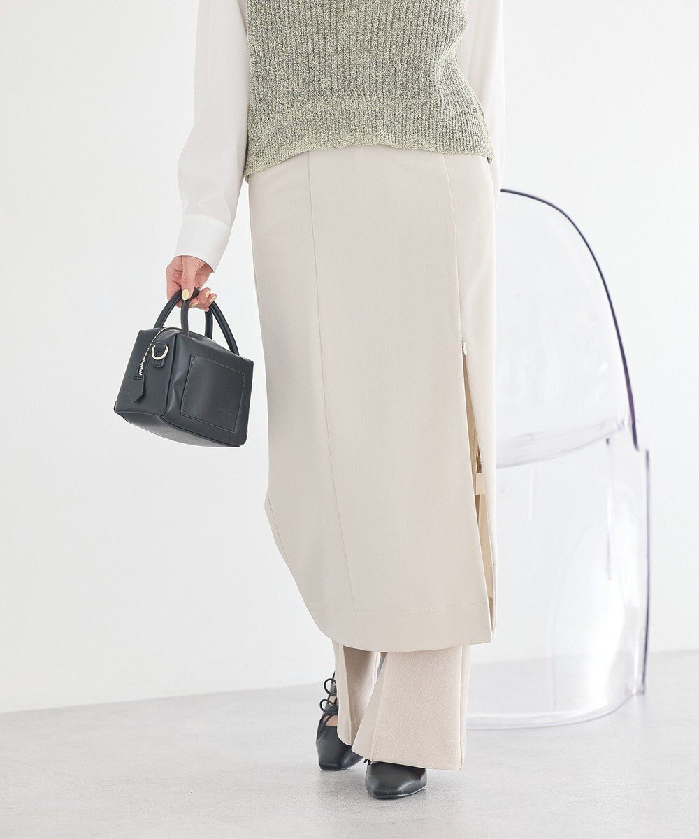 earth music&ecology ジップスリットＩラインスカート 