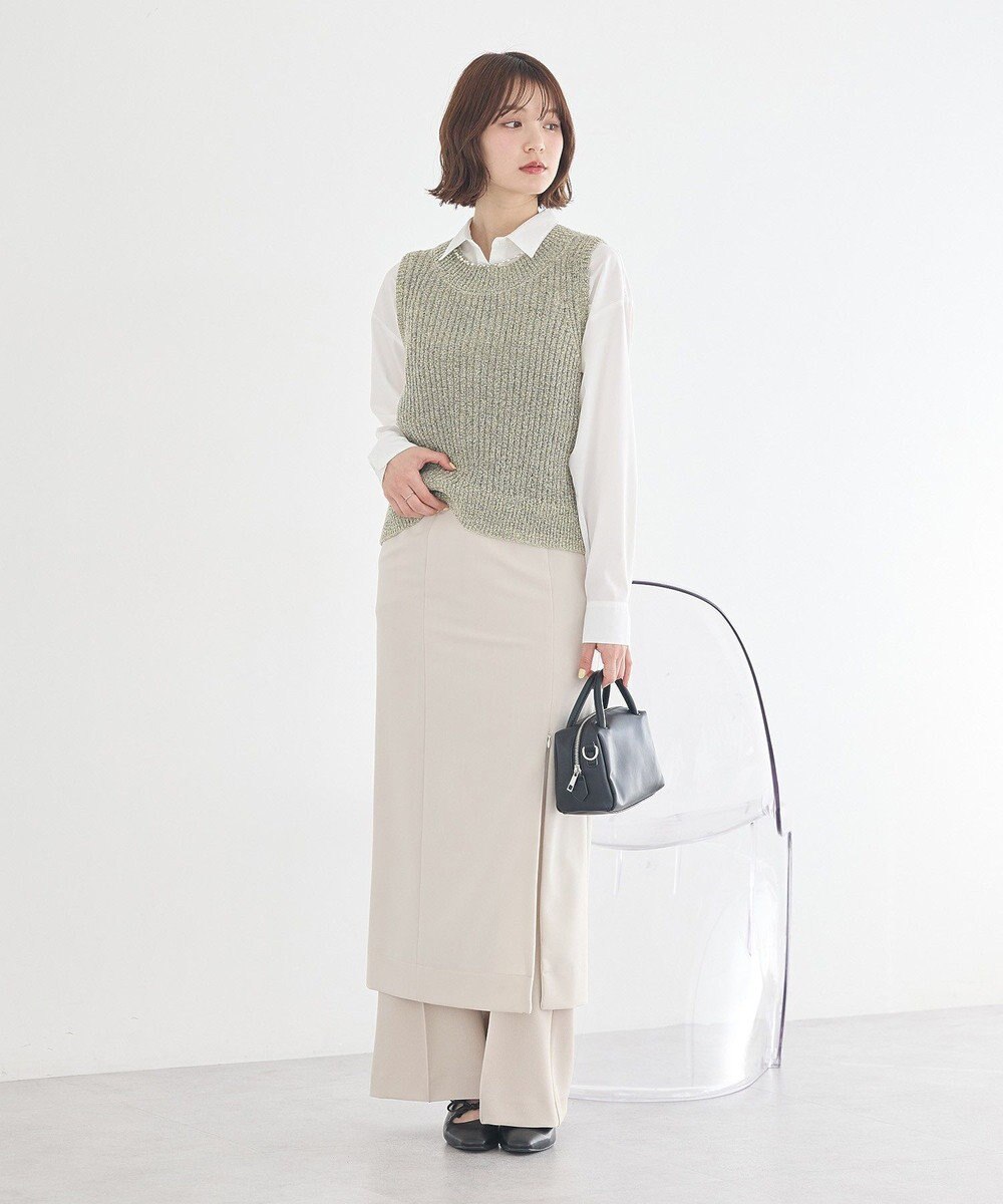 earth music&ecology ジップスリットＩラインスカート 