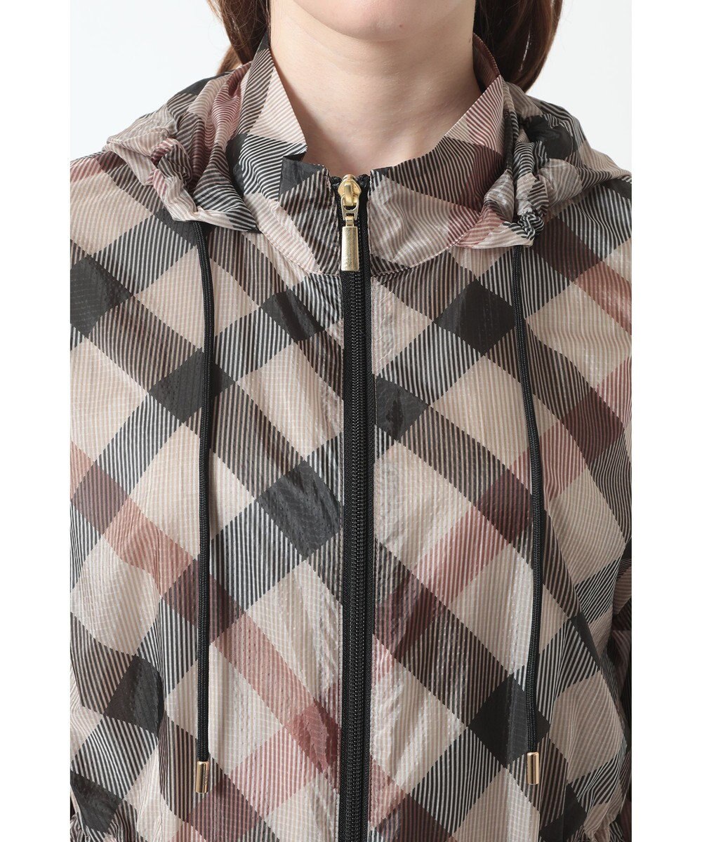 DAKS ハウスチェックシアー リップルコート 