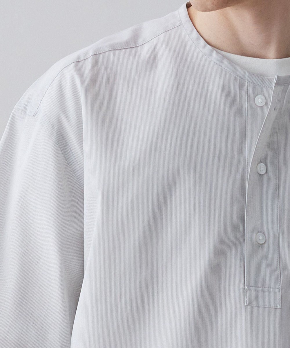 UNFILO MENS 【撥水】コットン ヘンリーシャツ [23年春夏商品] 