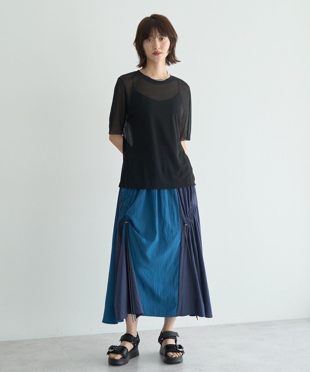 YECCA VECCA ドロストデザインロングスカート 