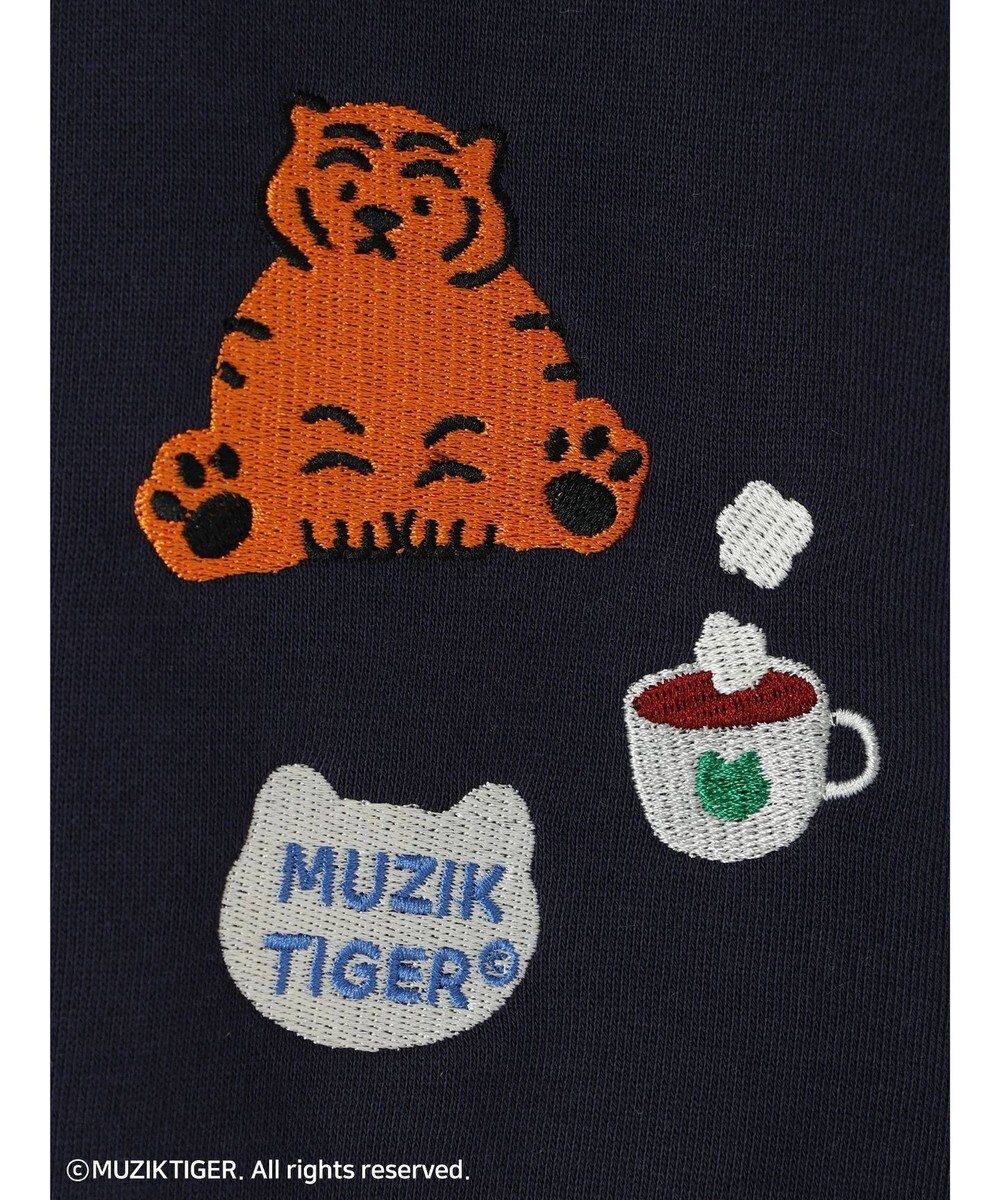 Green Parks ムジークタイガー／裏起毛刺しゅうプルオーバー 