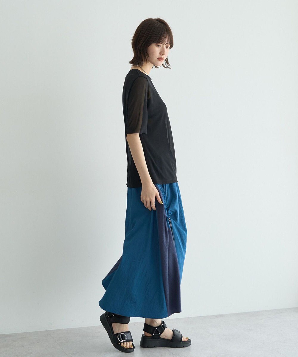 YECCA VECCA ドロストデザインロングスカート 