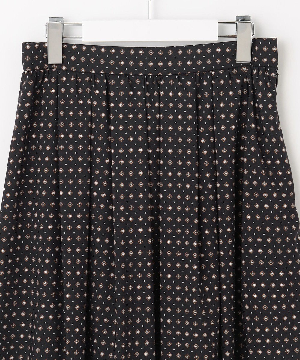 J.PRESS LADIES 【洗える】 ジオメトリック ギャザー スカート 