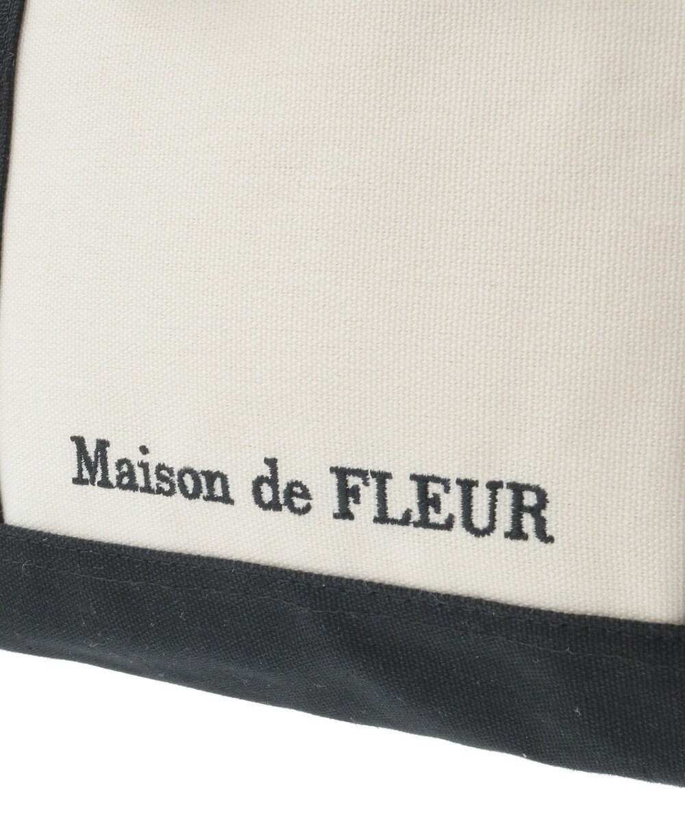 Maison de FLEUR マルチポケット帆布トートSバッグ 