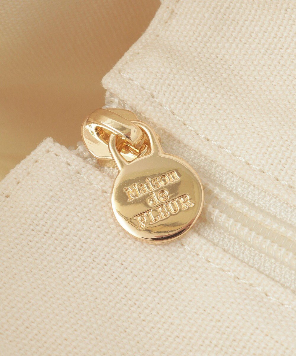 Maison de FLEUR マルチポケット帆布トートSバッグ 