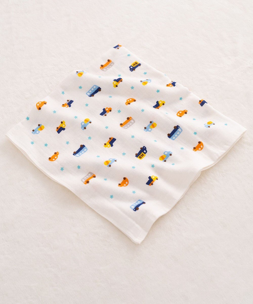 MIKI HOUSE HOT BISCUITS ガーゼバスタオル＆ラトルギフトセット【BOX付き】 