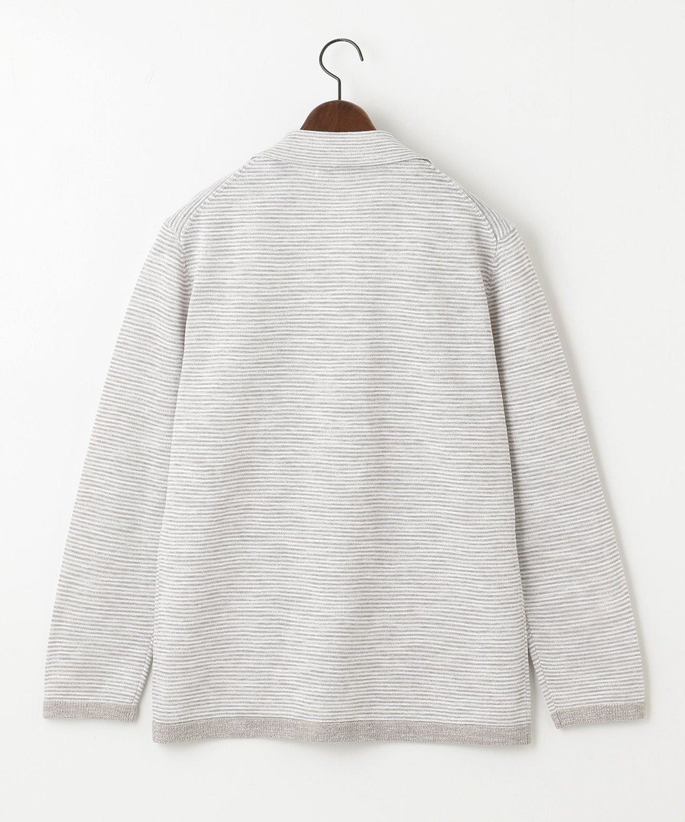 JOSEPH ABBOUD 【軽い/洗える】スラブギマボーダーニットカーディガン 