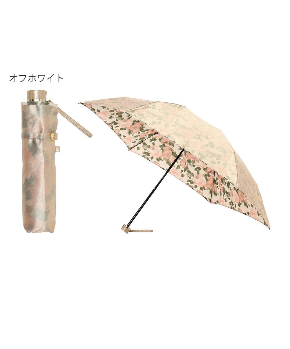 MOONBAT ミラショーン (mila schon) 折りたたみ傘 内側花プリント 