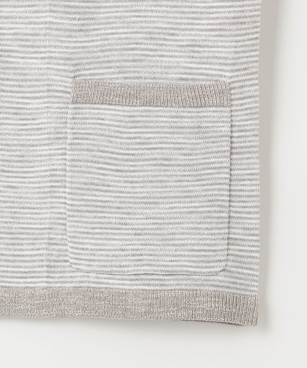 JOSEPH ABBOUD 【軽い/洗える】スラブギマボーダーニットカーディガン 