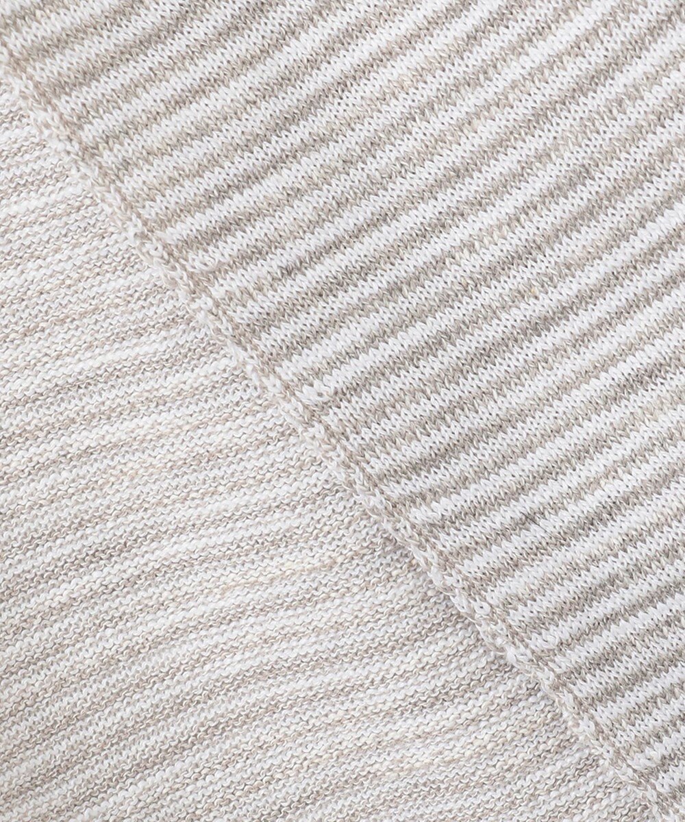 JOSEPH ABBOUD 【軽い/洗える】スラブギマボーダーニットカーディガン 