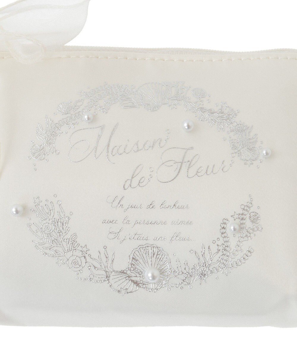 Maison de FLEUR シーシェルプリントポーチ 