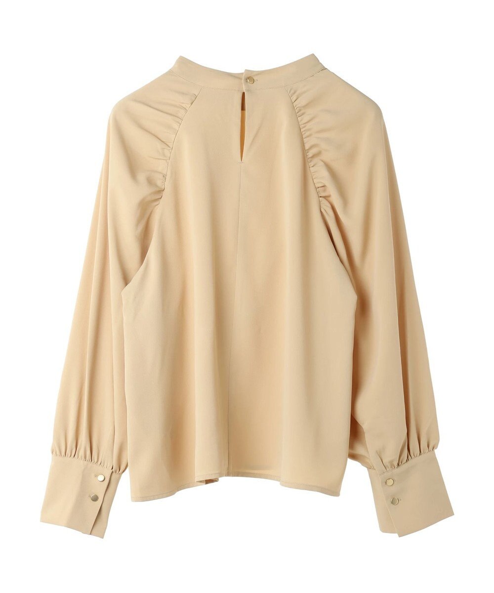 earth music&ecology ラグランギャザースリーブブラウス 