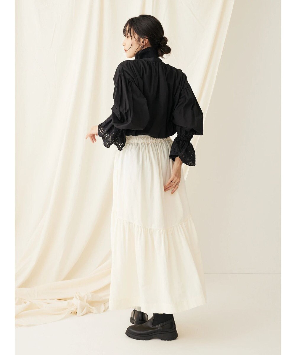 CRAFT STANDARD BOUTIQUE スカラレース袖ブラウス 