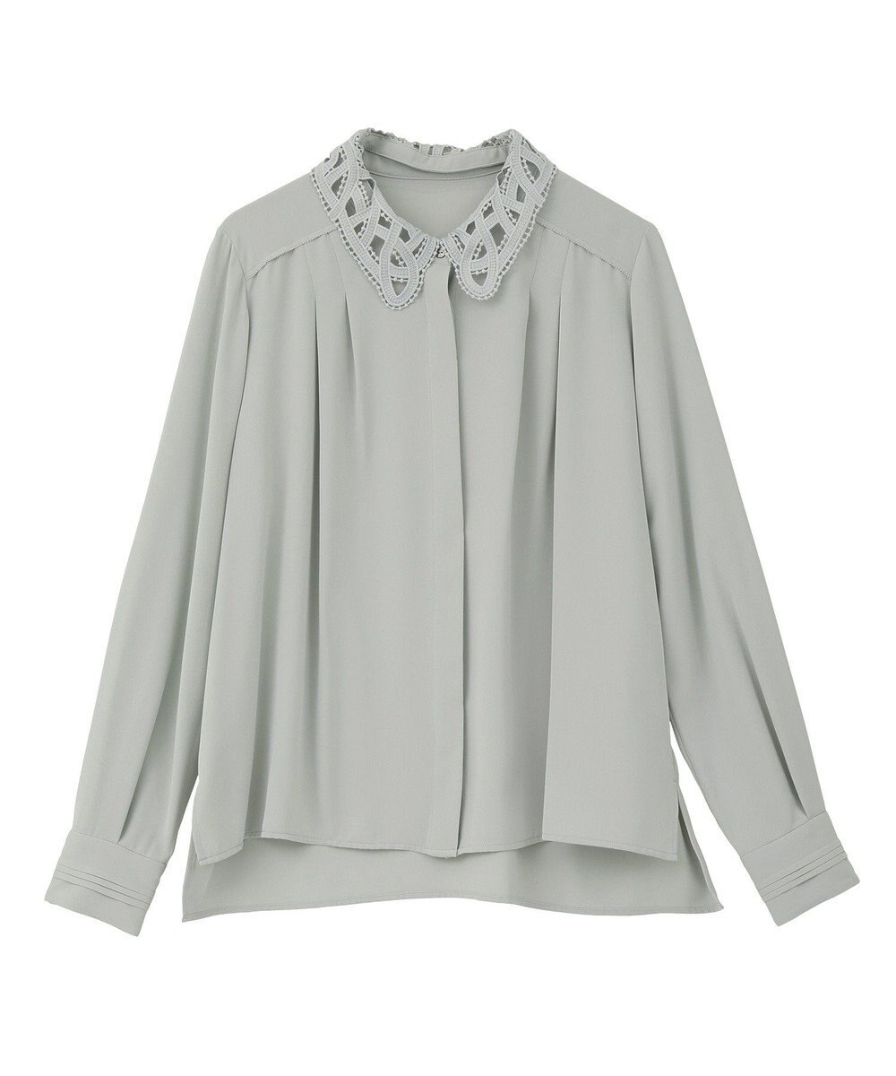 YECCA VECCA 2wayレース襟ブラウス 