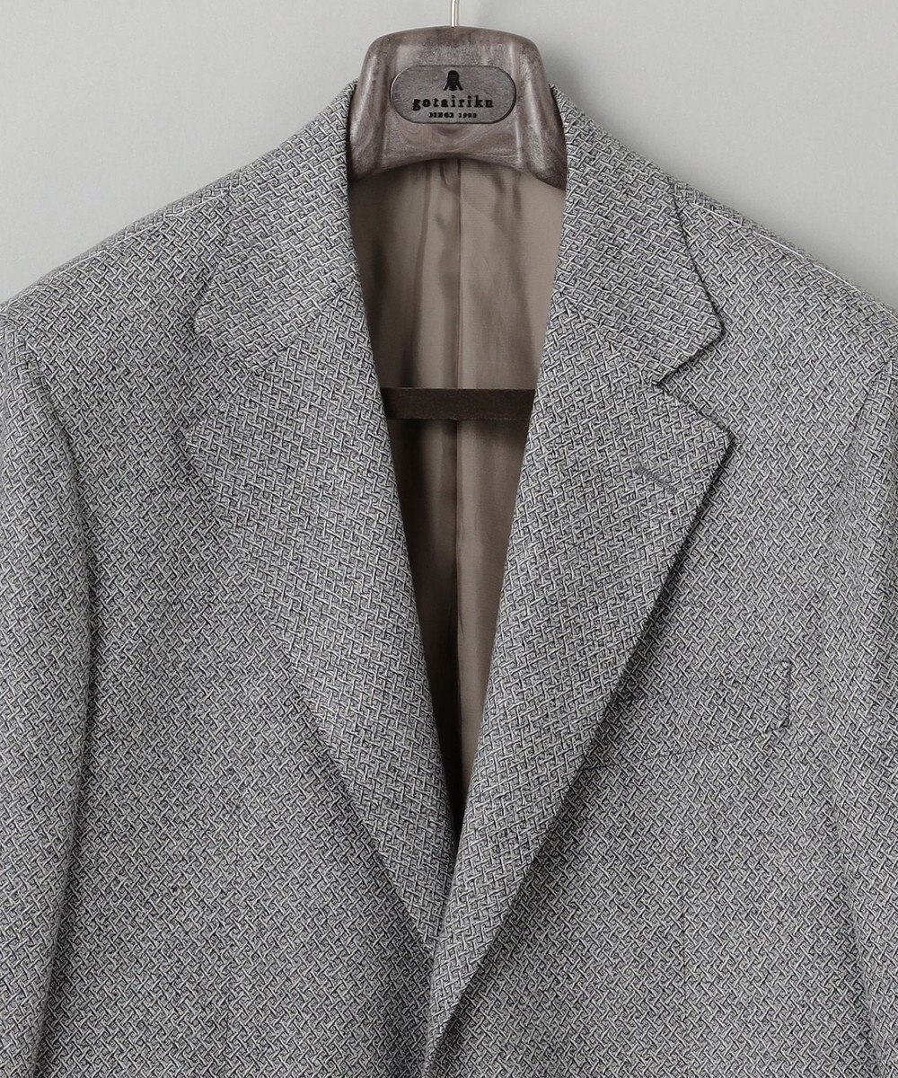 GOTAIRIKU 【DELFINO】ナポリジオメトリックツイード ジャケット_グレー 