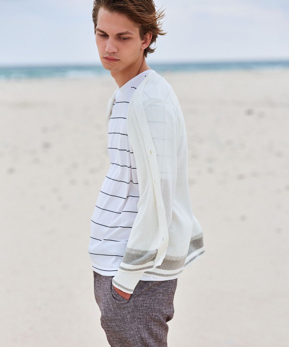 JOSEPH ABBOUD 清涼感【ウエストも伸びる!/弱撥水/イージーケア/軽量/ストレッチ】クールピケ パンツ 