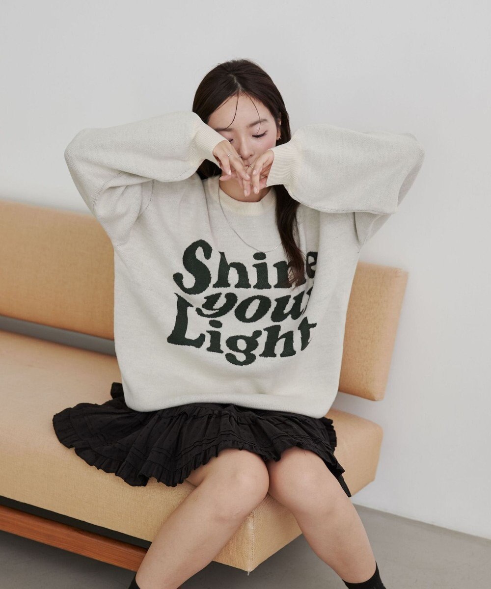 WEGO グラフィックニットBIGプルオーバー 